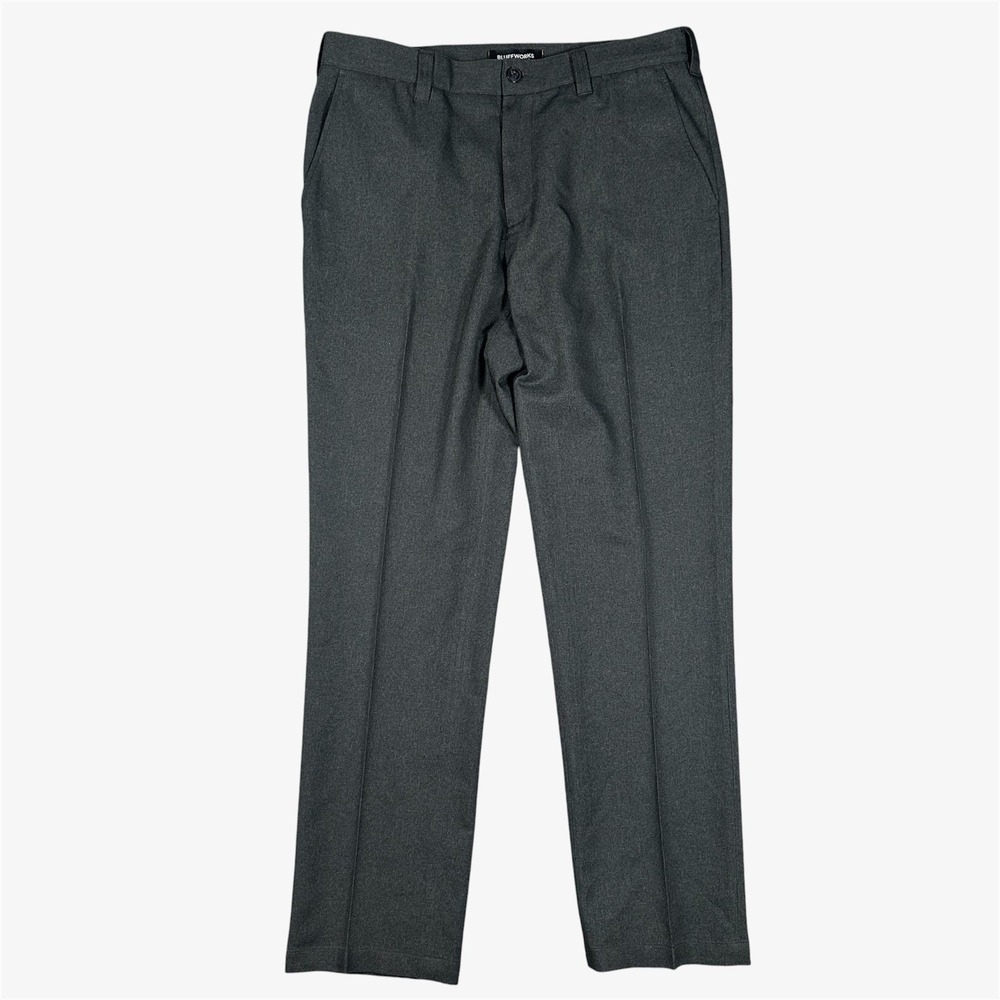 Bluffworks Pant Men 34x31* Gramercy Chino Performance Workware Tailored Fit Gray